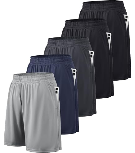 BALENNZ 7 Pack Mens Basketball Shorts with Pocket Athletic Workout